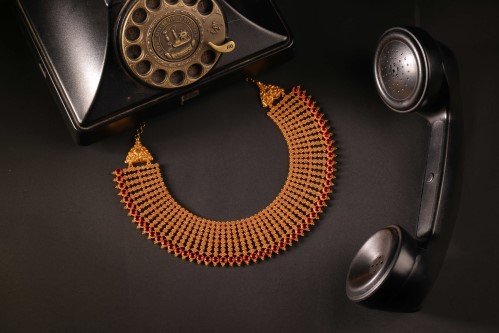 Krishna Jewels — handcrafted Malabar bridal gold choker set