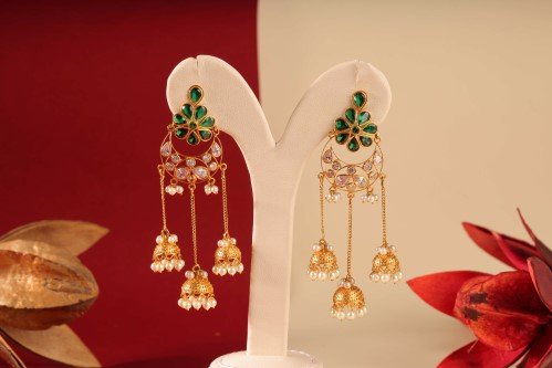 Krishna Jewels drop earrings